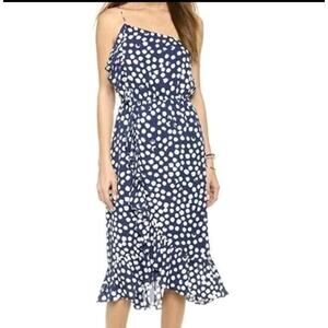 Women's Rebecca Minkoff 2 Polka Dot Nora Dress Navy White Ruffle